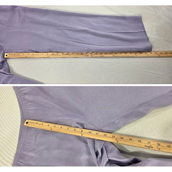 Eileen Fisher Silk Pant Set Kimono Jacket Minimalist Lagenlook 2-Piece Purple S - Picture 10 of 14